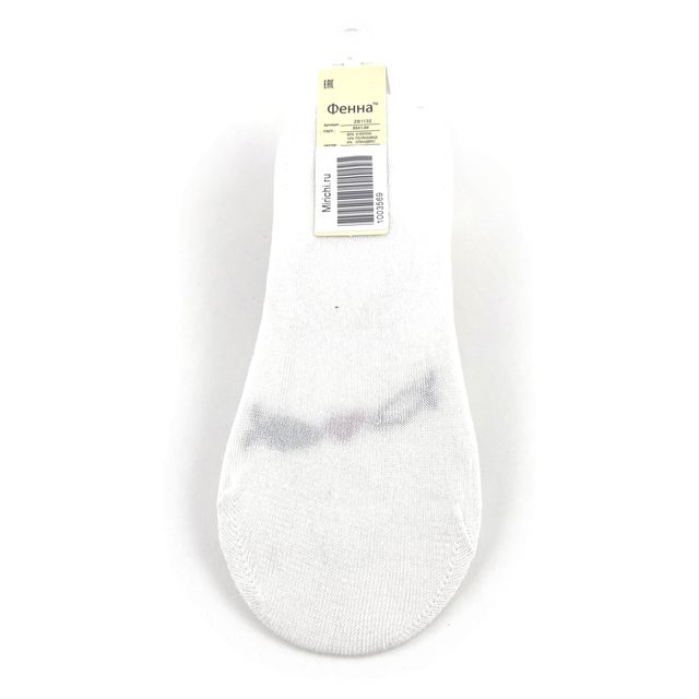Женские носки "Фенна", невидимые, размер 37-41, белые
