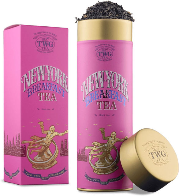 Чай черный листовой TWG Tea New York Breakfast / Нью-Йоркский Завтрак, туба, 100 гр