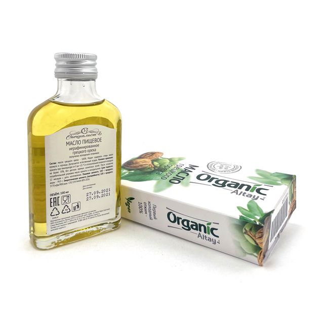 Масло Organic Altay грецкого ореха, 100мл