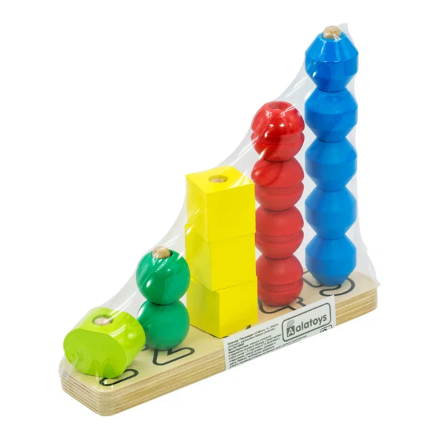 Пирамидка Счеты, развивающая игрушка для детей, арт. ПСЧ3003