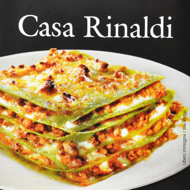 Паста Casa Rinaldi Лазанья из муки твердых сортов пшеницы со шпинатом ручной работы, 500г