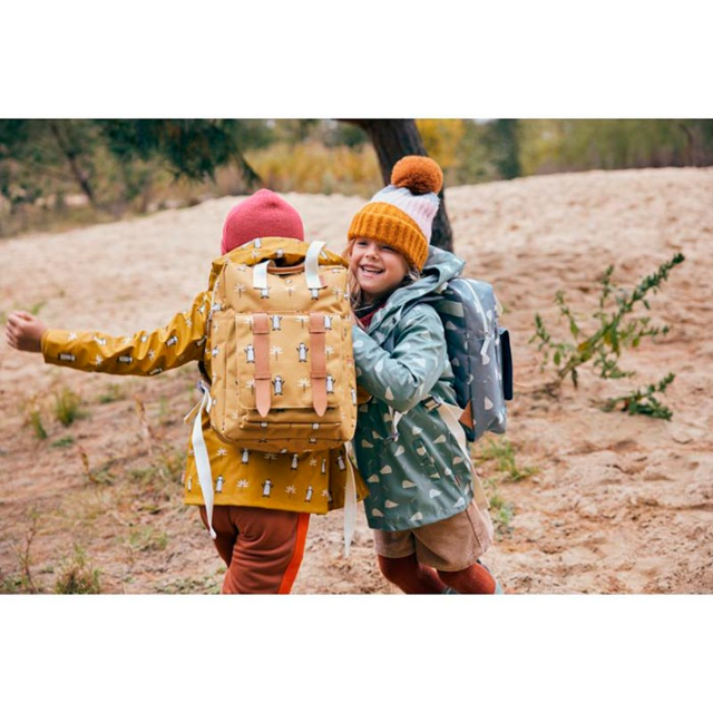 Рюкзак Fresk "Пингвин", янтарное золото, маленький, водонепроницаемый