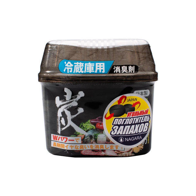 Nagara Древесный уголь для устранения запаха в холодильнике, 160 гр