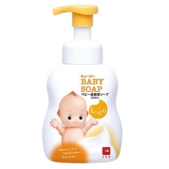 Увлажняющая детская пенка "2 в 1" для мытья волос и тела с первых дней жизни ("Без слёз") "QP Baby Soap" 400 мл