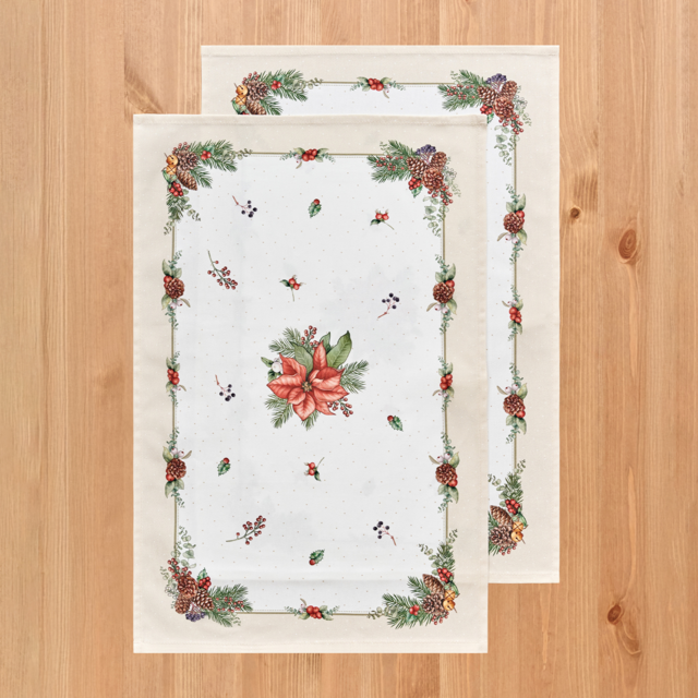 НАБОР ПОЛОТЕНЕЦ ИЗ 2ШТ"CELEBRATION",40Х60СМ, 100% ХЛОПОК,БЕЖЕВЫЙ,ТВИЛ