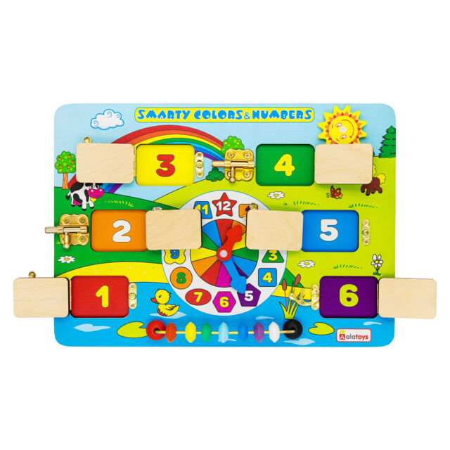 Бизиборд Smarty colors & Numbers (английский аналог ББ501), развивающая игрушка для детей, арт. ВВ501