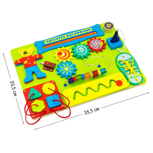 Бизиборд Activity Busyboard (английский аналог ББ111), развивающая игрушка для детей, арт. ВВ111