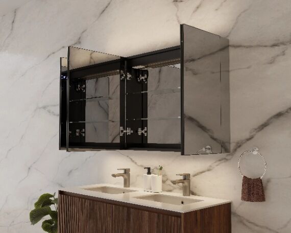 Зеркальный шкаф с подсветкой Winter Glamour 120, AWG12070MC