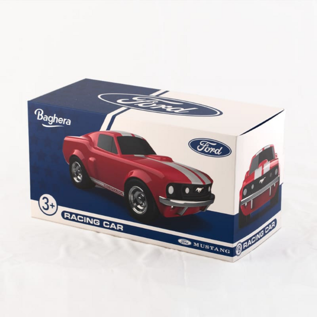 Игрушечная гоночная машинка Baghera Ford Mustang, красная