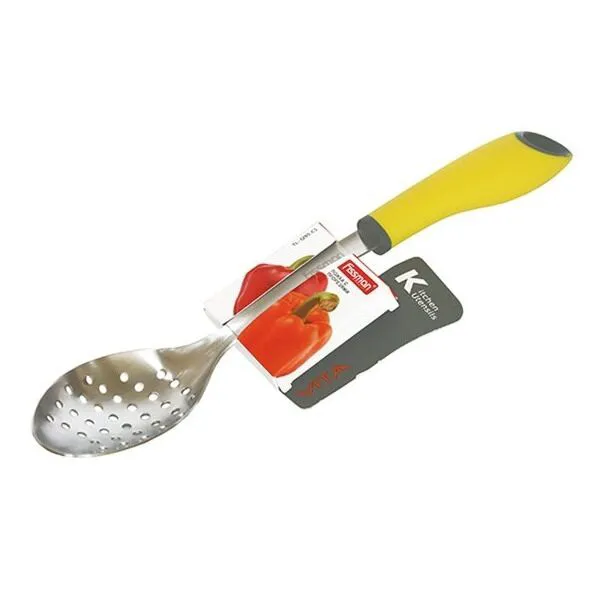 1295 FISSMAN Ложка с отверстиями VITA 33см (нерж.сталь)