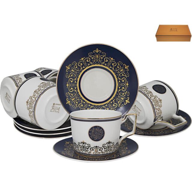 Чайный набор Lenardi, фарфор, 12 предметов, в подарочной упаковке, арт. 244-001