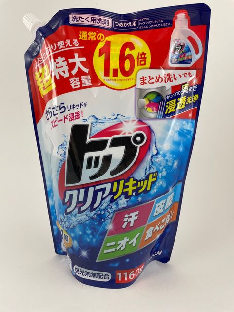 Жидкое средство для стирки Lion Топ - Сила ферментов, мягкая упаковка, 1160 гр