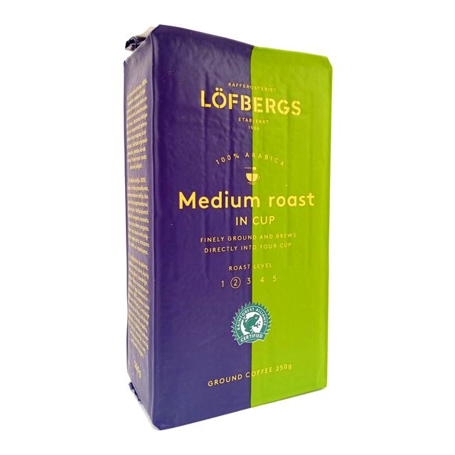 Кофе Lofbergs Lila Medium Roast молотый, 250г