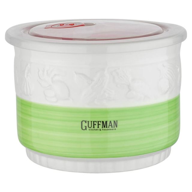Керамический контейнер Guffman с вакуумной крышкой, зеленый 1,5 л