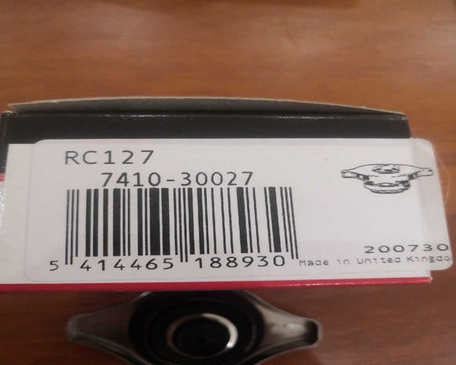 Gates RC127 Крышка горловины радиатора 0,9 M/Pa малый клапан