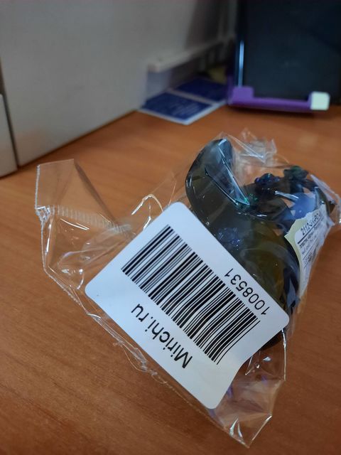 Заколка-краб Preciosa, 6,5 см, синие и зелёные стразы