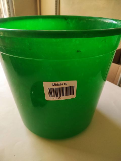 Ведро пластмассовое 5,0л без крышки пищевое (Мин. воды)