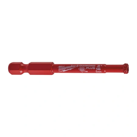 Алмазное корончатое сверло 5мм Diamond Max 5мм-1/4" HEX,