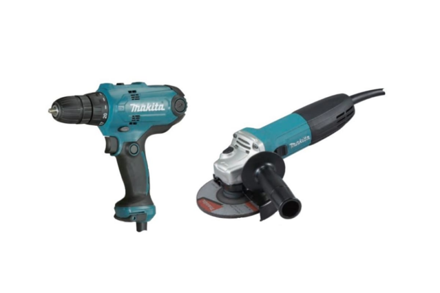 Набор электроинструмента Makita DK0121 (дрель DF0300, УШМ GA5030)