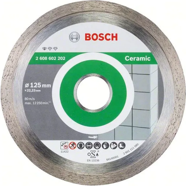 Диск алмазный BOSCH Pf Ceramic 125*22,23