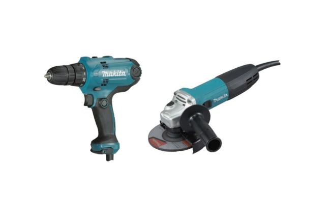 Набор электроинструмента Makita DK0121 (дрель DF0300, УШМ GA5030)