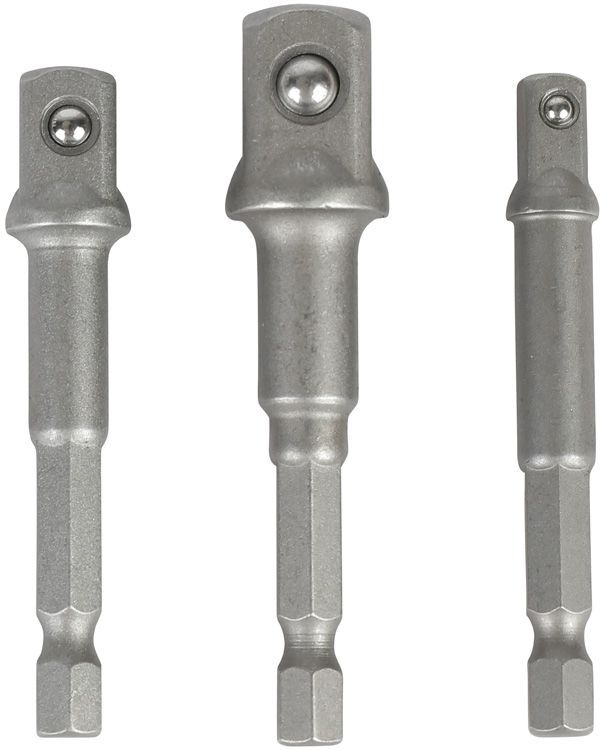 Набор переходников  3 шт для шестигранн. гол.(1/4"-1/4",1/4"-3/8",1/4"-1/2") 