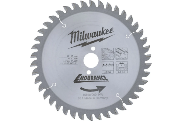 Пильный диск 160/20 Z42 (замена на 4932471292) Milwaukee арт. 4932346511