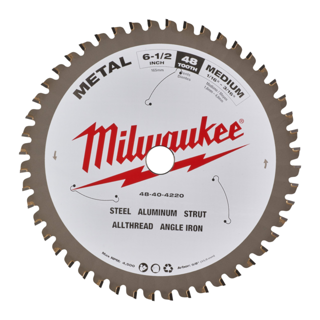 Пильный диск по металлу 165х16 Z48 Milwaukee арт 48404015