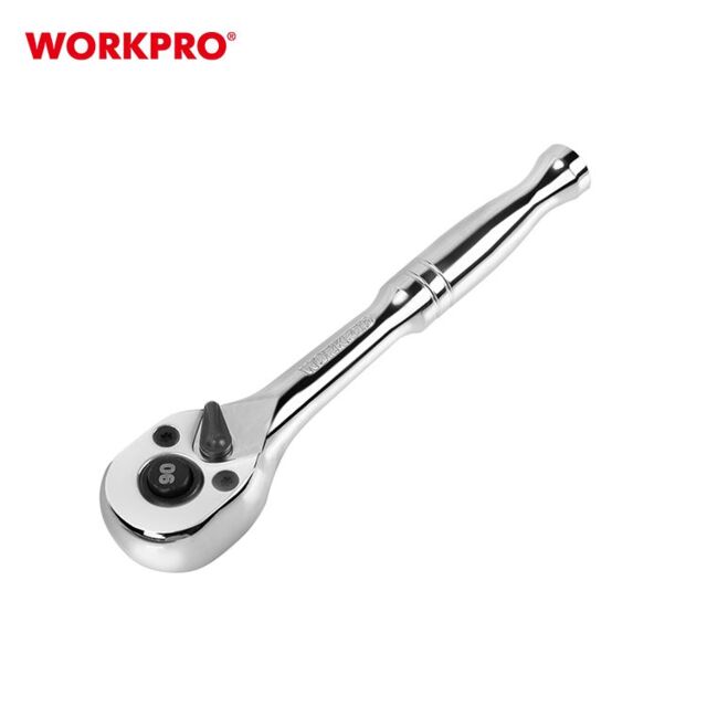 Трещотка  ручная  3/8" 90 зуб. с каплевид. рукояткой 