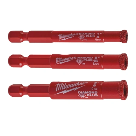Сверло Milwaukee DIAMOND MAX 1/4" WET 3шт (4932498368),