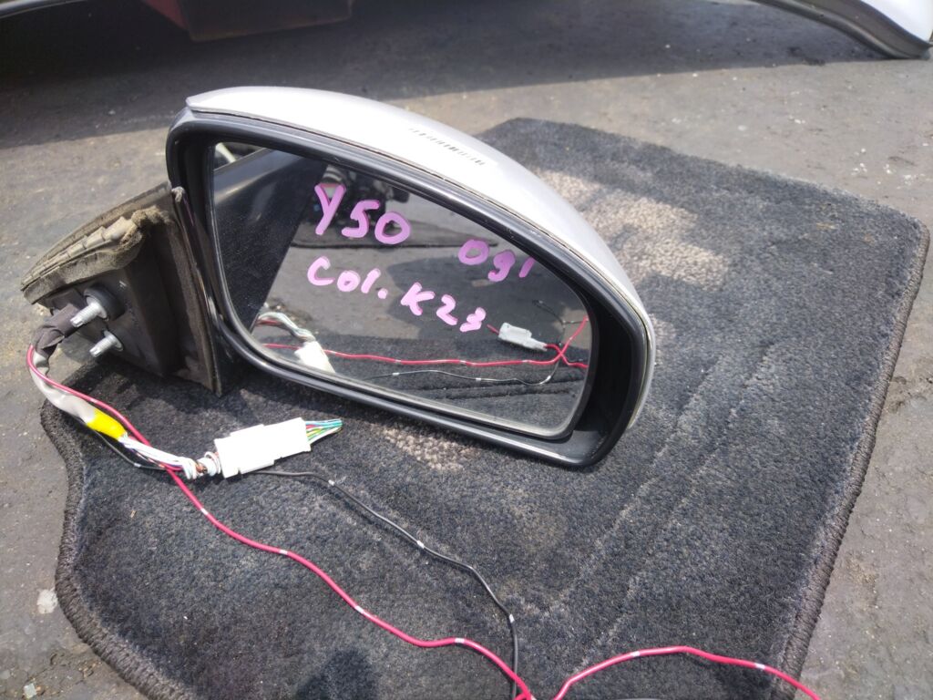 Зеркало двери боковой на Nissan Fuga Y50, Правое расположение