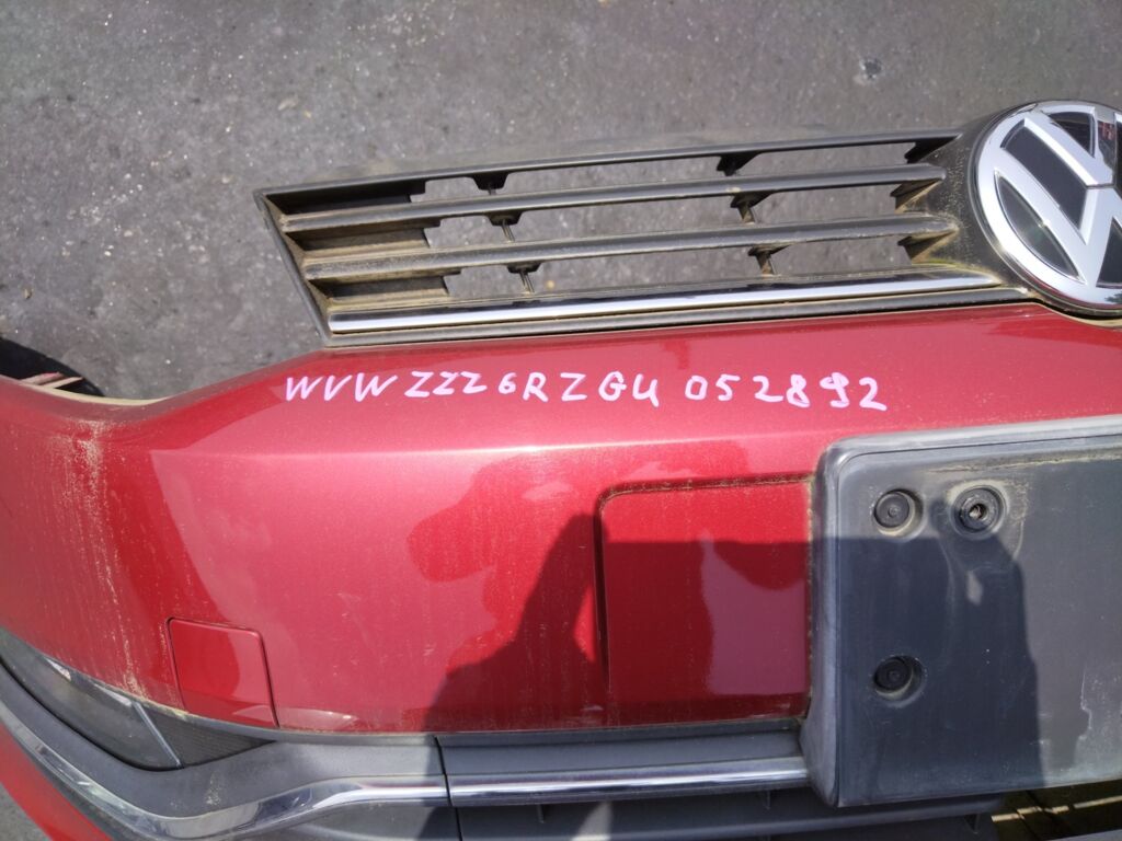 Бампер на Volkswagen Polo 6R 6C0807221, Переднее расположение