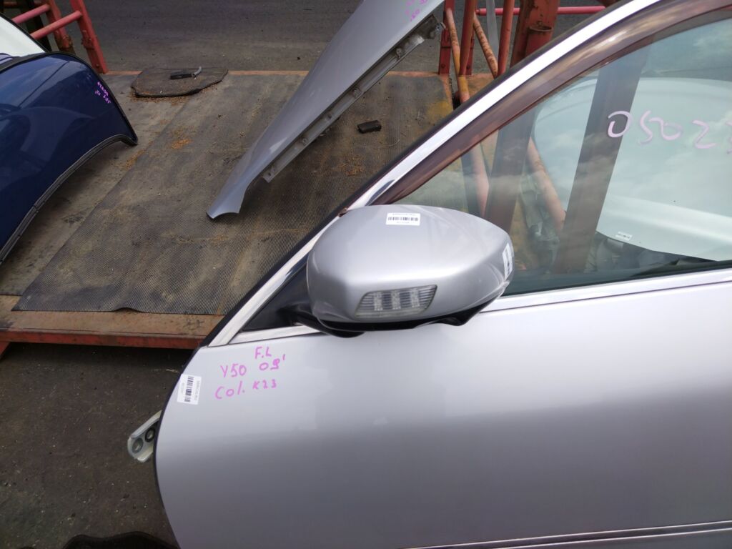 Зеркало двери боковой на Nissan Fuga Y50, Левое расположение