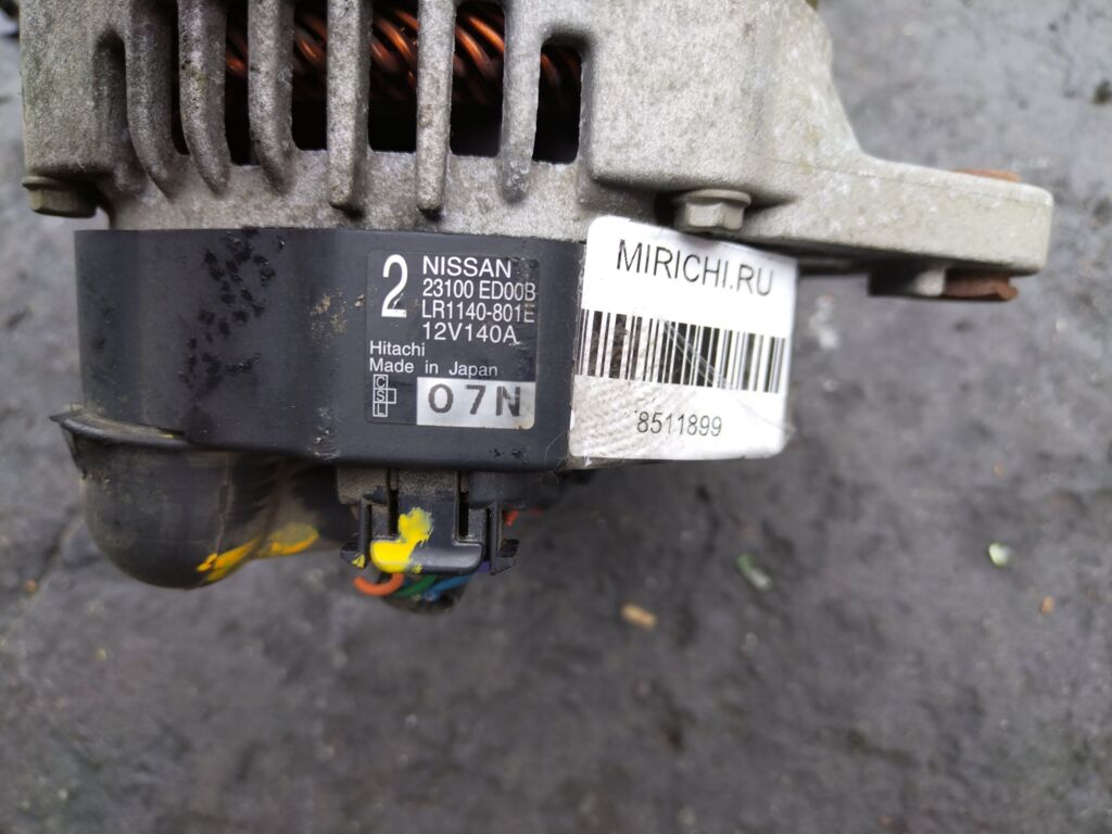Генератор на Nissan Tiida C11 HR15DE 23100-ED00B