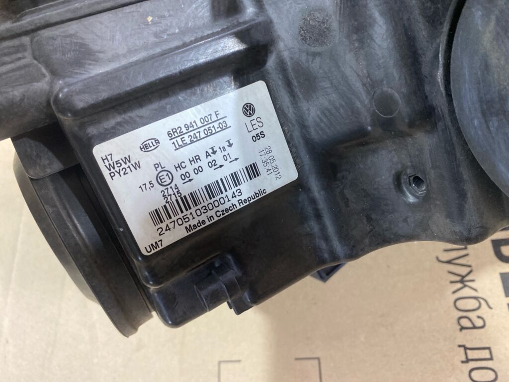 Фара 6R2941007F 6R2941007F на Volkswagen Polo 6R Фото 4