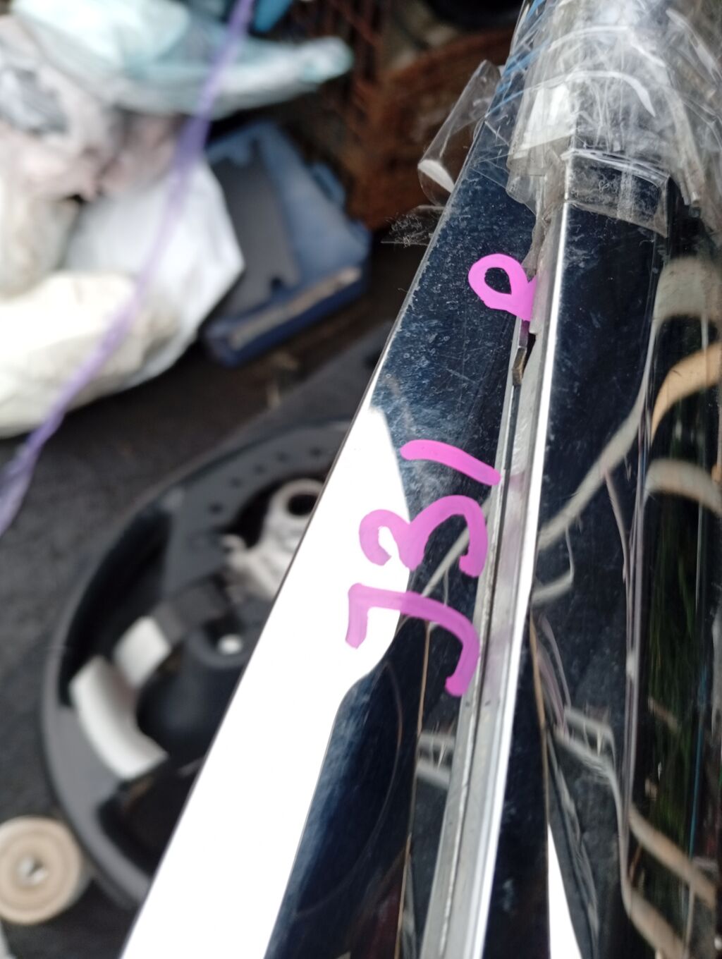 Молдинг на бампер на Nissan Teana J31 85075-9W50A  85074-9W50A, Заднее расположение