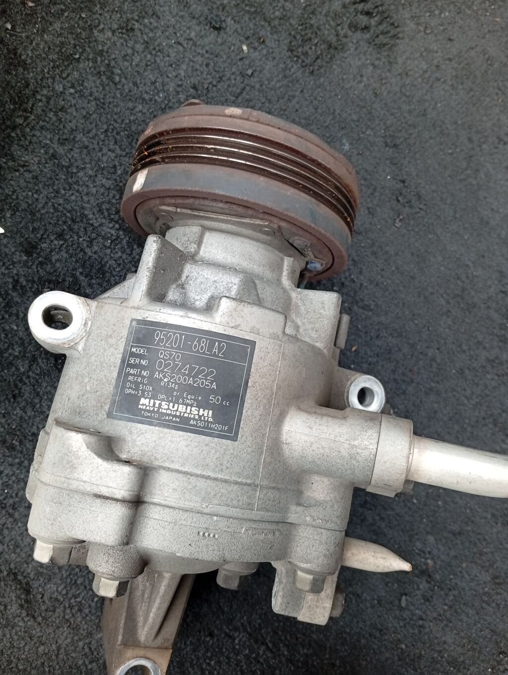 Компрессор кондиционера 95201-68LA2 на Suzuki Solio MA15S K12B Фото 2