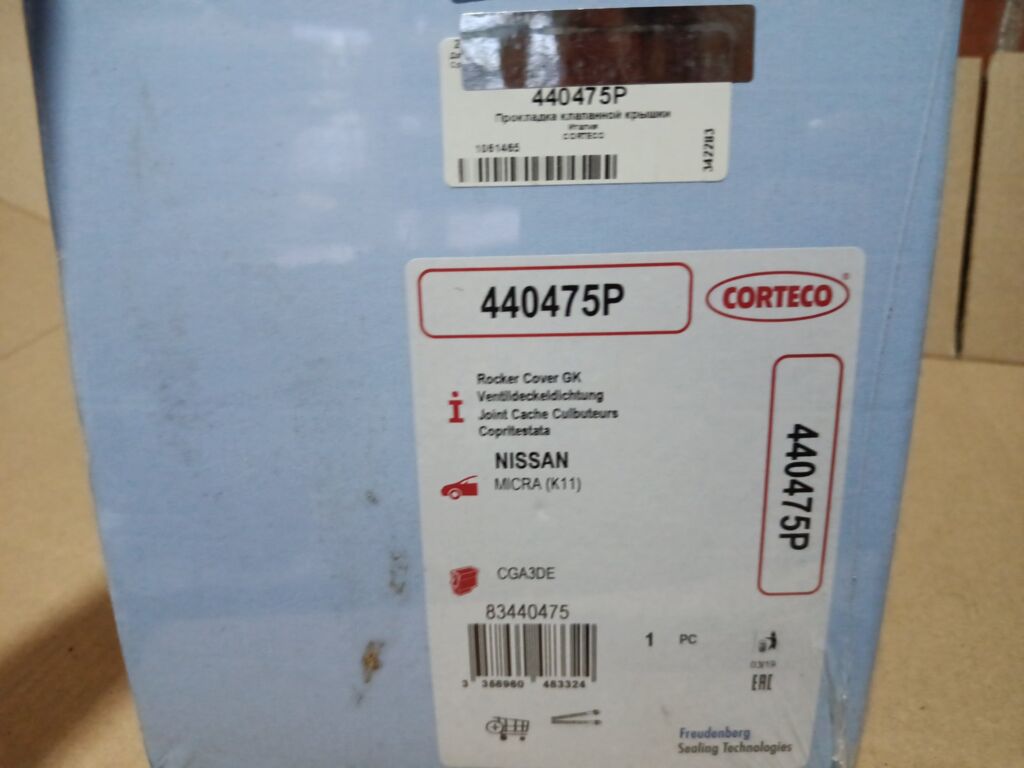 Прокладка клапанной крышки CORTECO 13270-BX000 на Nissan Micra K12E CGA3DE Фото 2