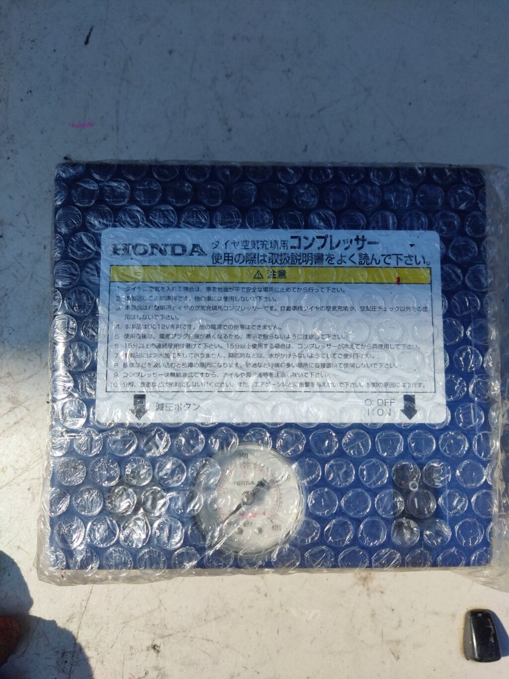 Компрессор для колес на Honda