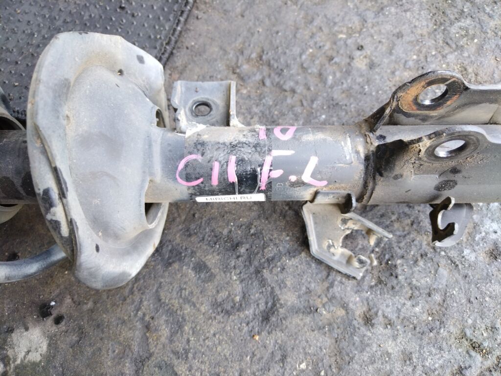 Стойка амортизатора на Nissan Tiida C11 HR15DE 333391  54303 ED025  54303 ED50B  54303CJ40C  54303CJ41C  54303ED001  54303ED501  54303ED50A  54303ED525  54303EE50B  54303EE90A  54303EF80A  54303EM01A  54303EM30C  CR-049-2726  CR-049FL-C11  E4303 EC80A  E4303 EE90A  E4303 EL00A  E4303 EM01A  E4303EM30C  SJ-049-2726  SJ-049FL-C11  ST-049-2726, Переднее Левое расположение