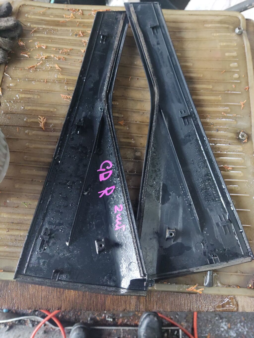 Молдинг на дверь на Honda Fit GD1 72721-SAA-0030  72761-SAA-0030, Заднее расположение