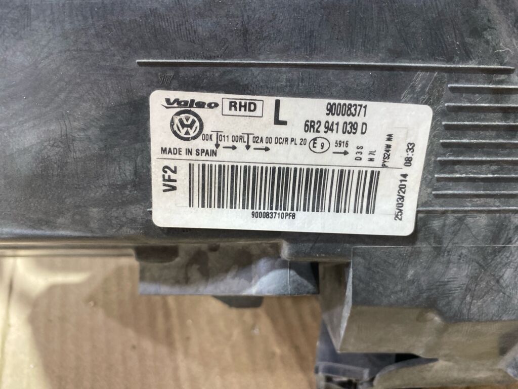 Фара 6R2941039D 6R2941039D,6R2941039D на Volkswagen Polo 6R Фото 3