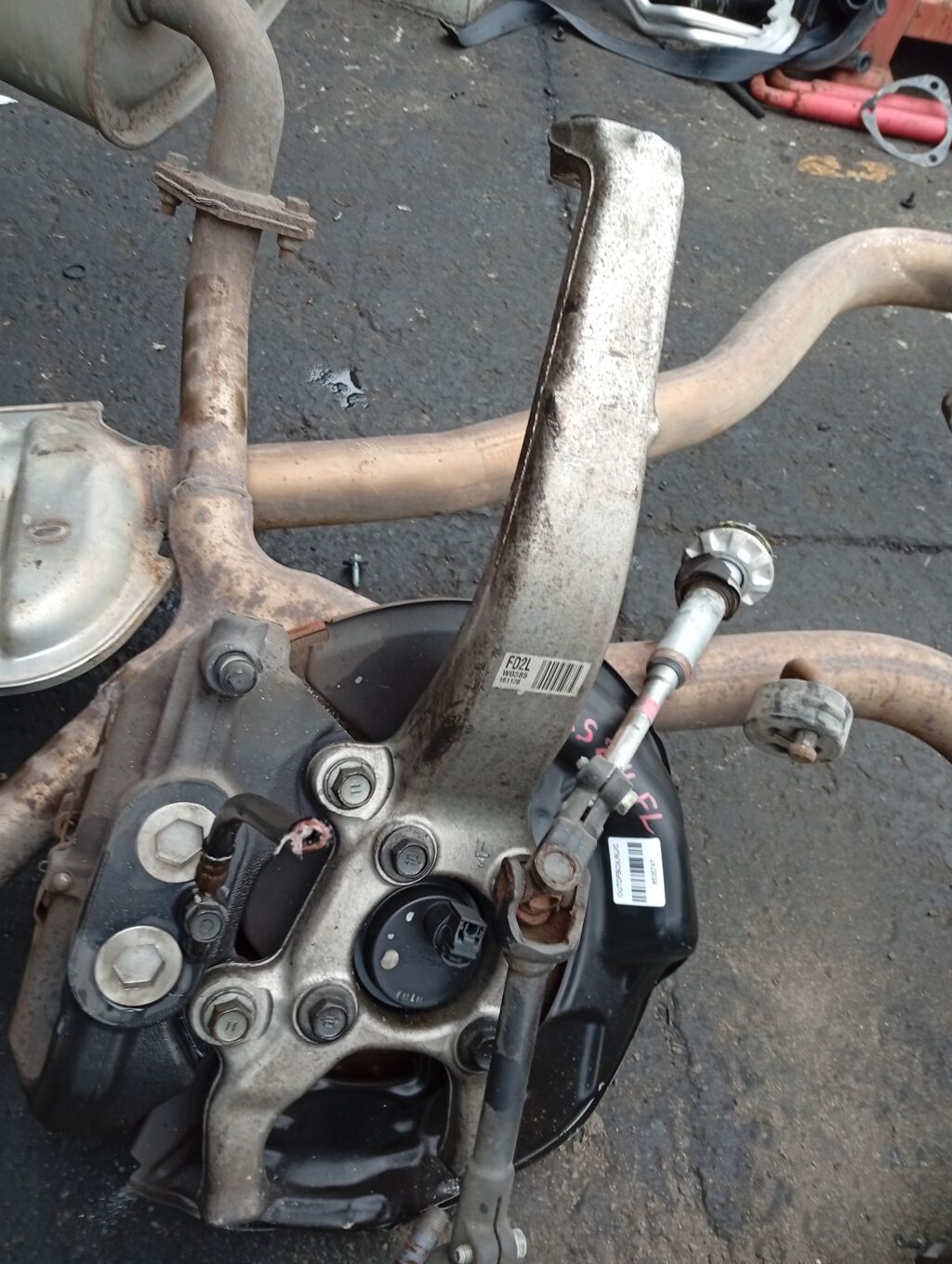 Ступица на Toyota Crown GRS214 2GR-FSE, Переднее Левое расположение