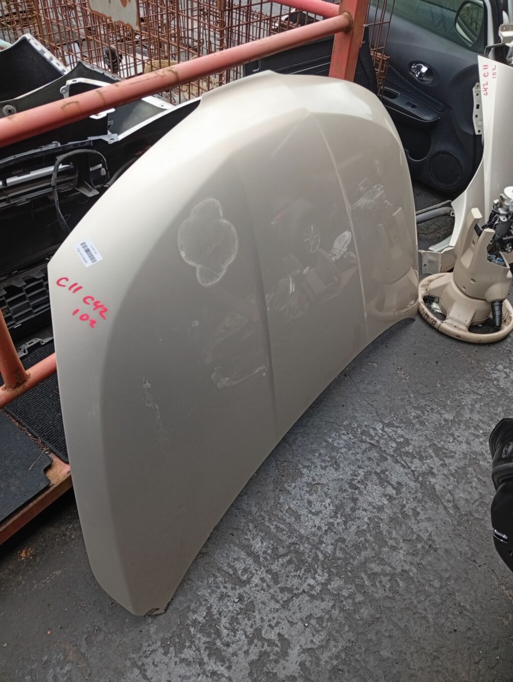 Капот DS20100A, F5100 ED0MM, F5100ED0MM, F510M ED0MA, F510MED0MA, NS01080AA, STDTW50150, SYNS036G002 на Nissan Tiida C11 Фото 3