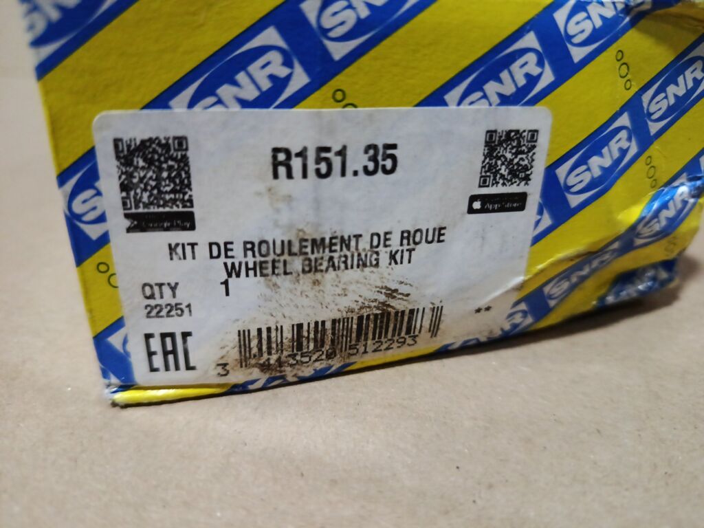 Подшипник ступицы на Mercedes-Benz S-Class W220.026 SNR A1409810305, Переднее расположение