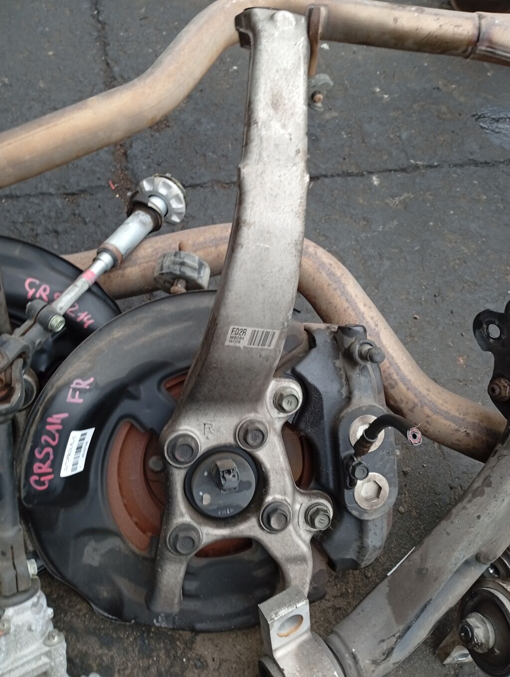 Ступица на Toyota Crown GRS214 2GR-FSE, Переднее Правое расположение