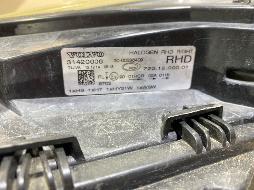 Фара 31420006 31420006 на Volvo Mv V40 Фото 4