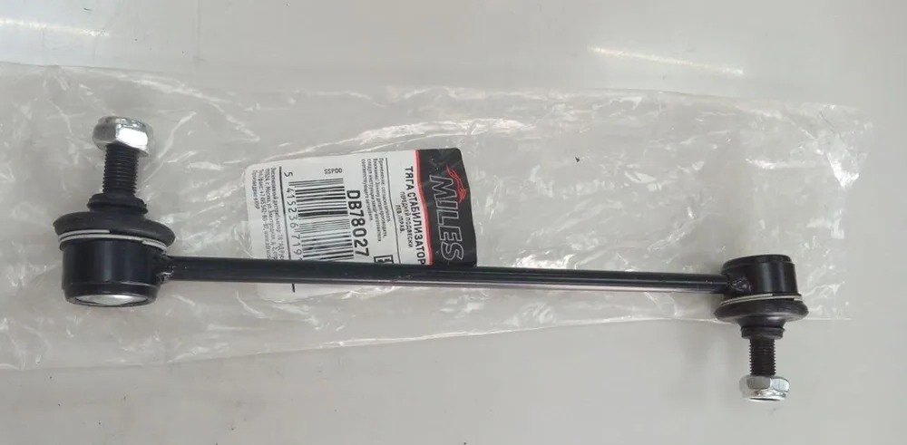 Линк стабилизатора Miles 54618ED00A, 42568, 54618-JX00A, 546181FE0A, 546183U800, 546183U801, 546189U00A, 54618AX401, 54618ED000, CLN-54, NP-174-3818, SL-N270 на Nissan Tiida C11 HR15DE Фото 3