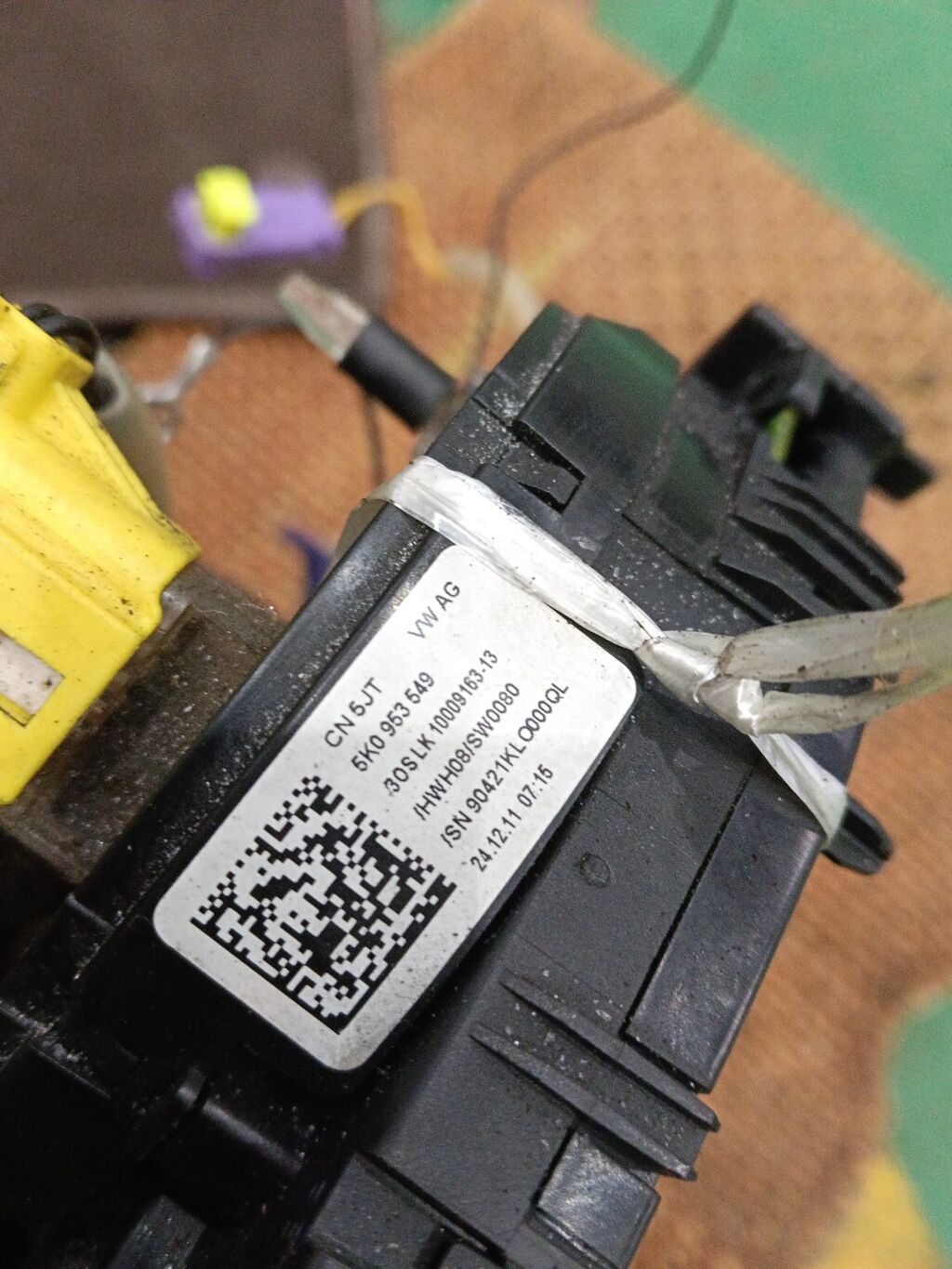 Шлейф-лента air bag 5K0953549, 1KD971584N на Skoda Octavia A5 1Z Фото 2