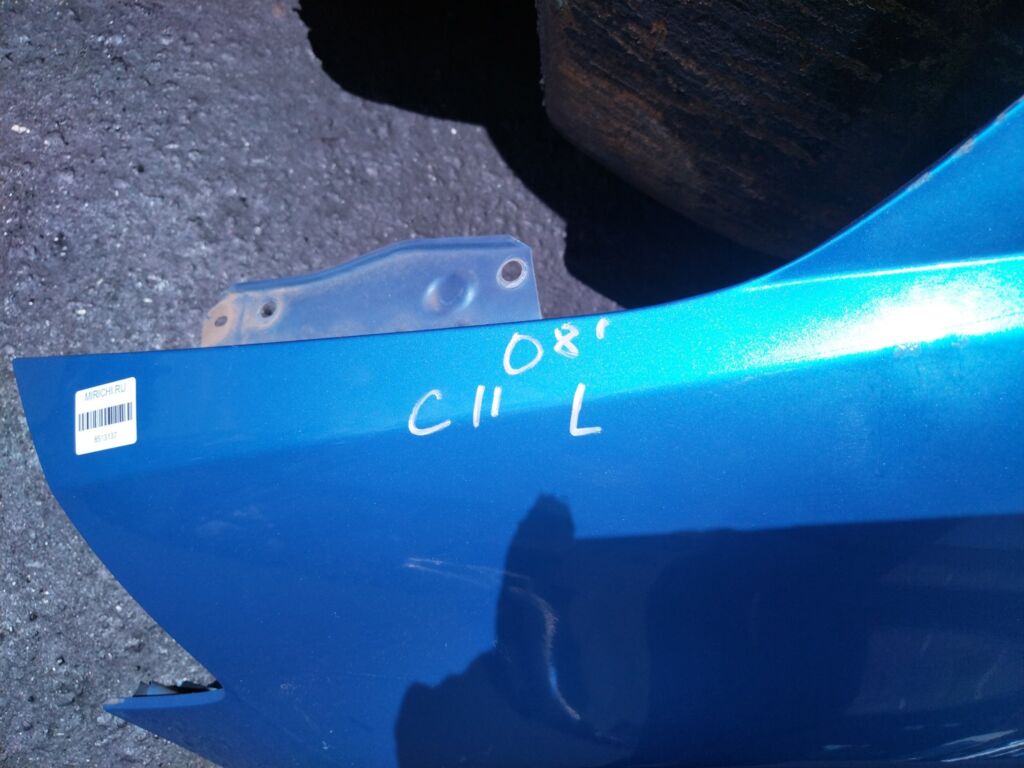 Крыло переднее на Nissan Tiida C11, Левое расположение